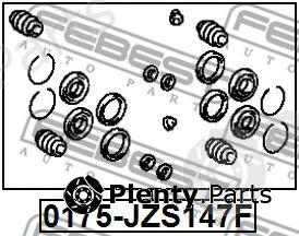  FEBEST part 0175-JZS147F (0175JZS147F) Repair Kit, brake caliper