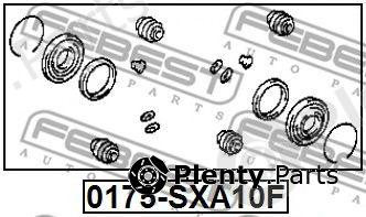  FEBEST part 0175-SXA10F (0175SXA10F) Repair Kit, brake caliper