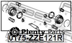  FEBEST part 0175-ZZE121R (0175ZZE121R) Repair Kit, brake caliper