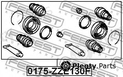 FEBEST part 0175-ZZE130F (0175ZZE130F) Repair Kit, brake caliper