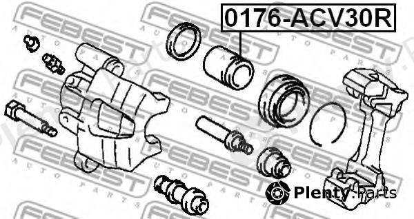  FEBEST part 0176-ACV30R (0176ACV30R) Piston, brake caliper