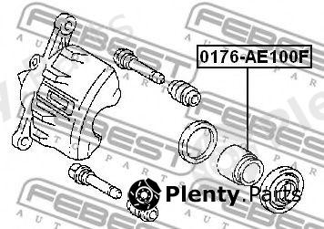  FEBEST part 0176AE100F Piston, brake caliper