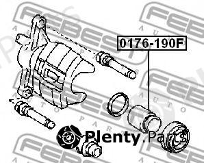  FEBEST part 0176AE190F Piston, brake caliper
