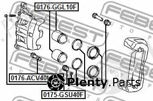  FEBEST part 0176-GGL10F (0176GGL10F) Piston, brake caliper