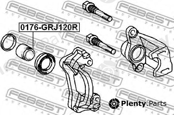  FEBEST part 0176GRJ120R Piston, brake caliper