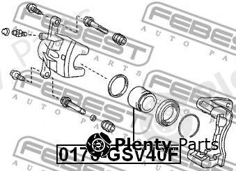  FEBEST part 0176-GSV40F (0176GSV40F) Piston, brake caliper