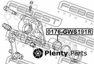  FEBEST part 0176-GWS191R (0176GWS191R) Piston, brake caliper