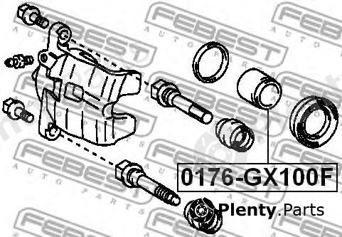  FEBEST part 0176-GX100F (0176GX100F) Piston, brake caliper