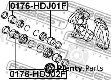 FEBEST part 0176-HDJ01F (0176HDJ01F) Piston, brake caliper