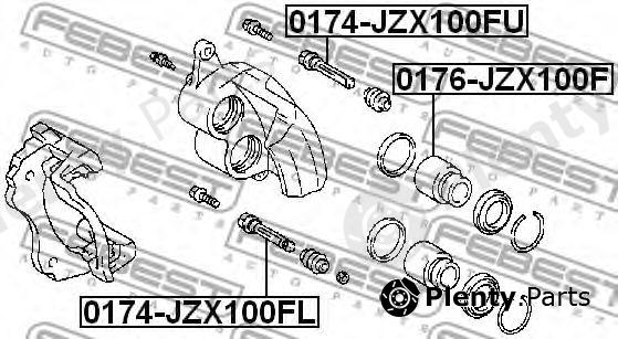  FEBEST part 0176-JZX100F (0176JZX100F) Piston, brake caliper