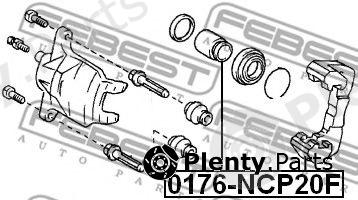  FEBEST part 0176-NCP20F (0176NCP20F) Piston, brake caliper