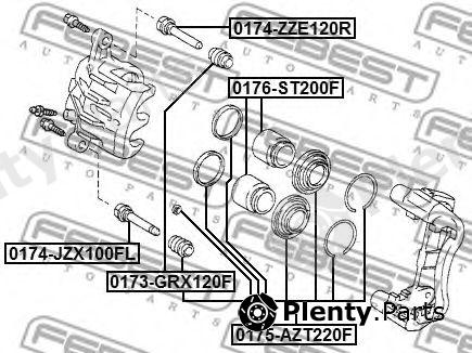  FEBEST part 0176-ST200F (0176ST200F) Piston, brake caliper
