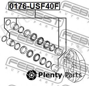  FEBEST part 0176-USF40F (0176USF40F) Piston, brake caliper