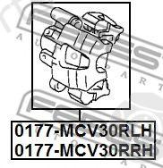  FEBEST part 0177-MCV30RLH (0177MCV30RLH) Brake Caliper