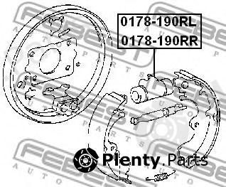  FEBEST part 0178-190RL (0178190RL) Wheel Brake Cylinder