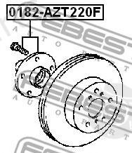  FEBEST part 0182AZT220F Wheel Hub