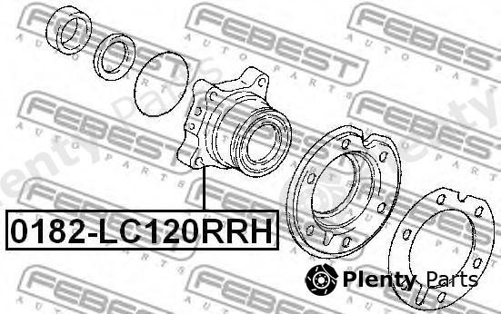 FEBEST part 0182LC120RRH Wheel Hub