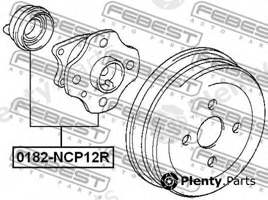  FEBEST part 0182NCP12R Wheel Hub