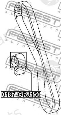  FEBEST part 0187-GRJ150 (0187GRJ150) Tensioner Pulley, timing belt
