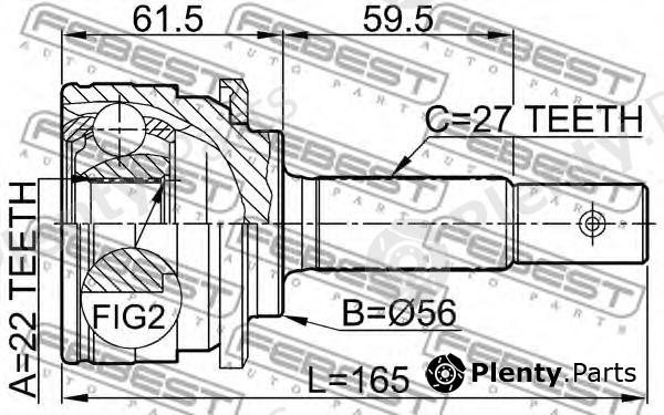  FEBEST part 0210051 Joint, drive shaft