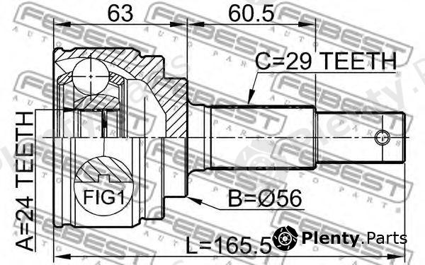  FEBEST part 0210B30 Joint, drive shaft