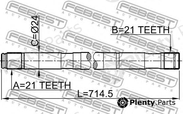  FEBEST part 0212-QG15RH (0212QG15RH) Drive Shaft