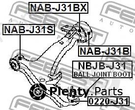  FEBEST part 0220-J31 (0220J31) Ball Joint