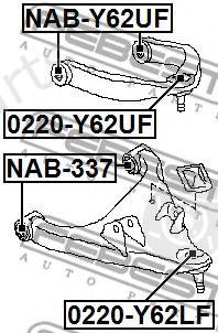  FEBEST part 0220-Y62LF (0220Y62LF) Ball Joint