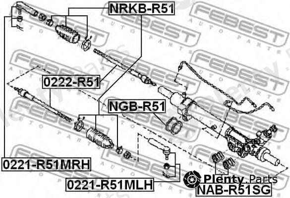  FEBEST part 0221R51MLH Tie Rod End