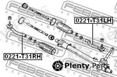 FEBEST part 0221-T31LH (0221T31LH) Tie Rod End