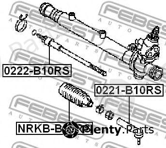  FEBEST part 0222B10RS Tie Rod Axle Joint