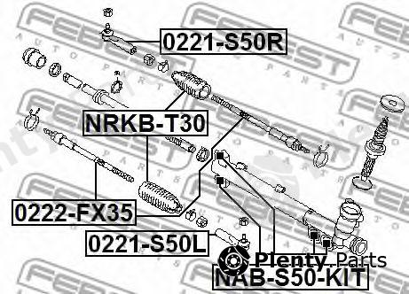  FEBEST part 0222FX35 Tie Rod Axle Joint