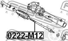  FEBEST part 0222M12 Tie Rod Axle Joint