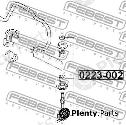  FEBEST part 0223-002 (0223002) Rod/Strut, stabiliser