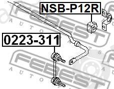  FEBEST part 0223311 Rod/Strut, stabiliser