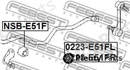  FEBEST part 0223E51FR Rod/Strut, stabiliser
