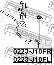  FEBEST part 0223J10FL Rod/Strut, stabiliser