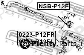  FEBEST part 0223P12FL Rod/Strut, stabiliser