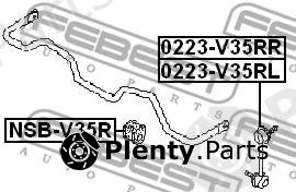  FEBEST part 0223V35RR Rod/Strut, stabiliser