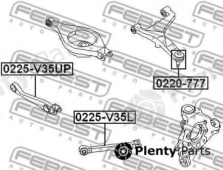  FEBEST part 0225V35UP Track Control Arm