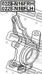  FEBEST part 0228-N16FLH (0228N16FLH) Stub Axle, wheel suspension