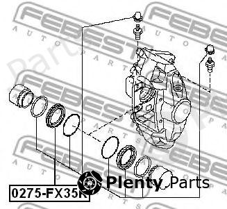  FEBEST part 0275-FX35R (0275FX35R) Repair Kit, brake caliper