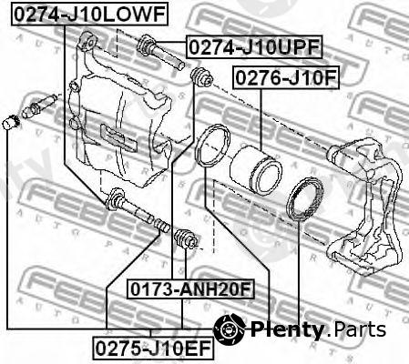  FEBEST part 0275-J10EF (0275J10EF) Repair Kit, brake caliper