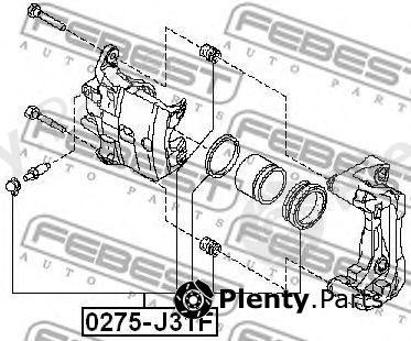  FEBEST part 0275-J31F (0275J31F) Repair Kit, brake caliper