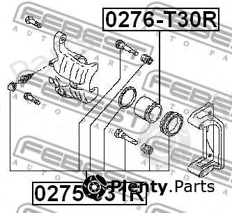  FEBEST part 0275-J31R (0275J31R) Repair Kit, brake caliper