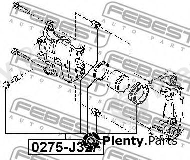  FEBEST part 0275-J32F (0275J32F) Repair Kit, brake caliper