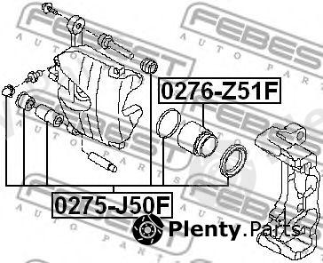  FEBEST part 0275-J50F (0275J50F) Repair Kit, brake caliper