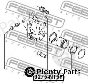  FEBEST part 0275N15F Repair Kit, brake caliper