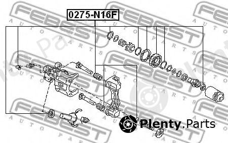  FEBEST part 0275N16F Repair Kit, brake caliper