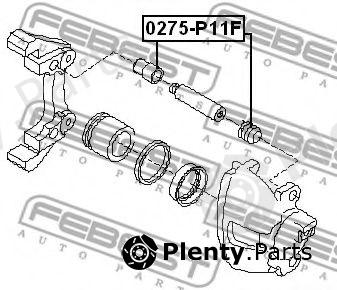  FEBEST part 0275P11F Repair Kit, brake caliper